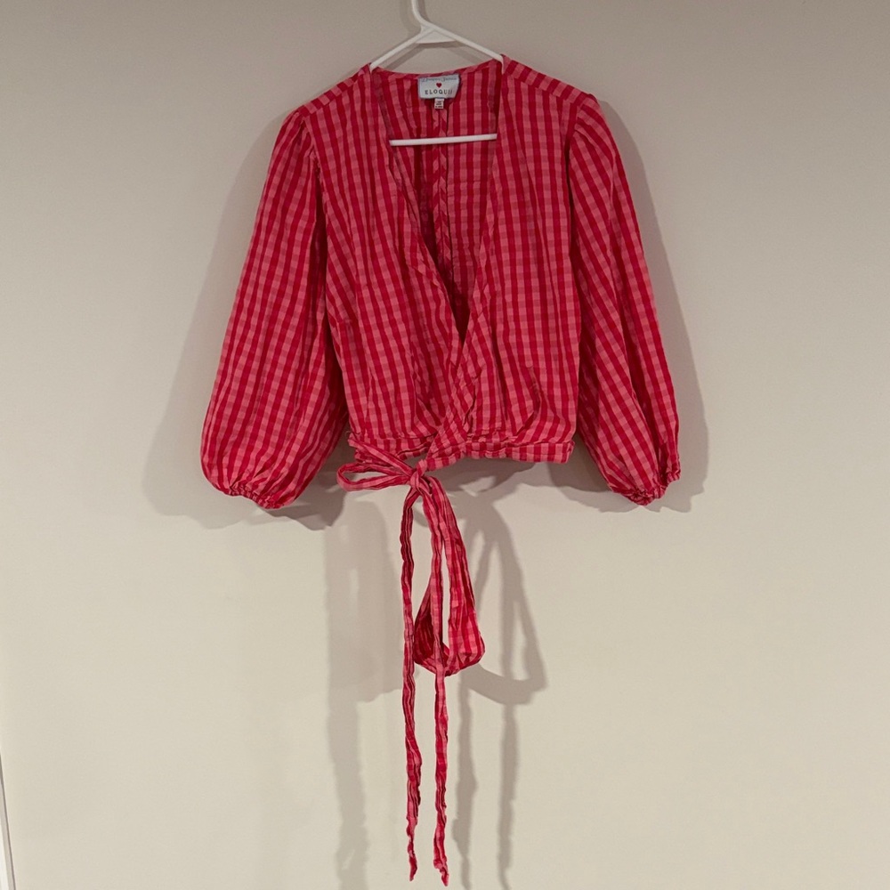 Draper James X Eloquii Red & Pink Gingham Set